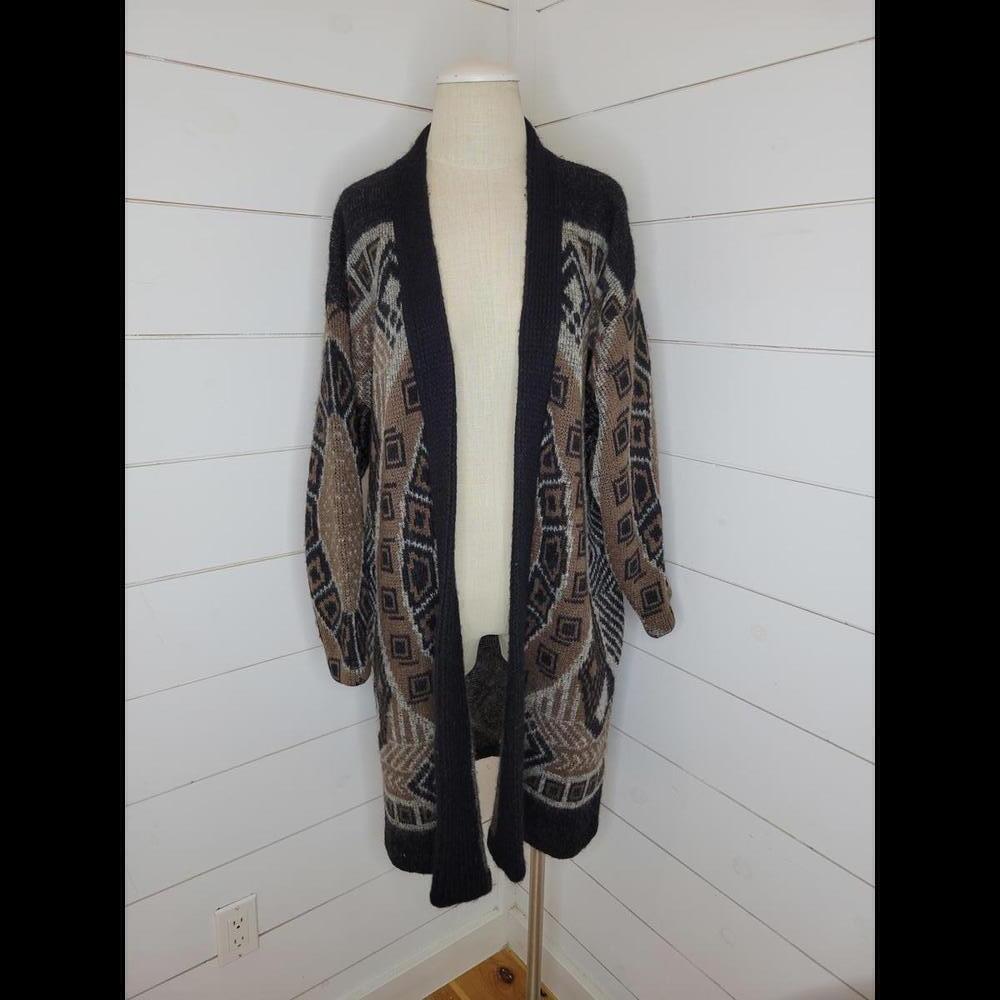 Vintage Answers by Riddler Inc small heavyweight long cardigan